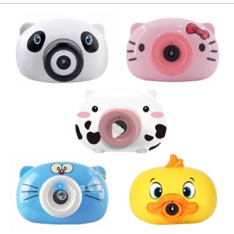 MAINAN ANAK BUBBLE KAMERA BENTUK HEWAN GELEMBUNG KAMERA ANAK