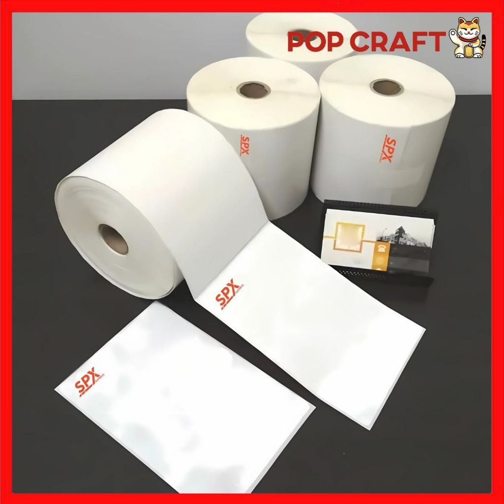 

PC Kertas Thermal 1 Roll 250 Lembar Kertas Resi Label Ukuran A6 120mm 150mm SPX Kertas Sticker Paket