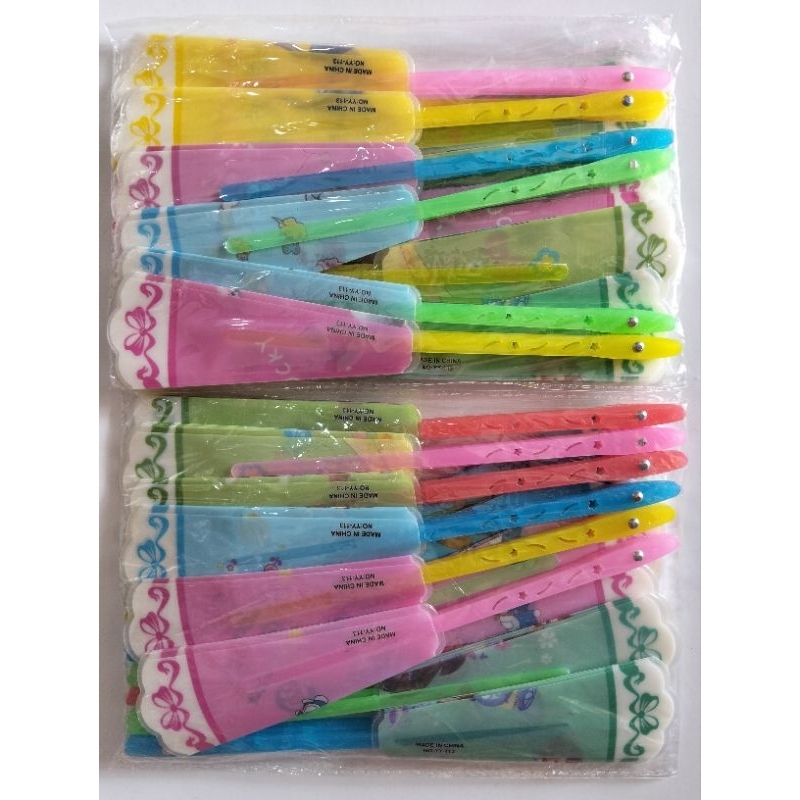 kipas lipat plastik 12pcs