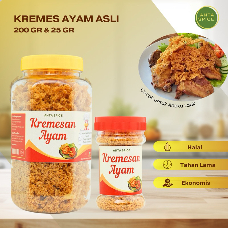 

Kremesan Kaldu Ayam Asli Lauk Makan Siap Saji