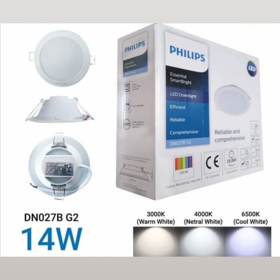 Lampu Downlight Philips LED Panel DN027B G2 14W 22W | Philips LED Panel