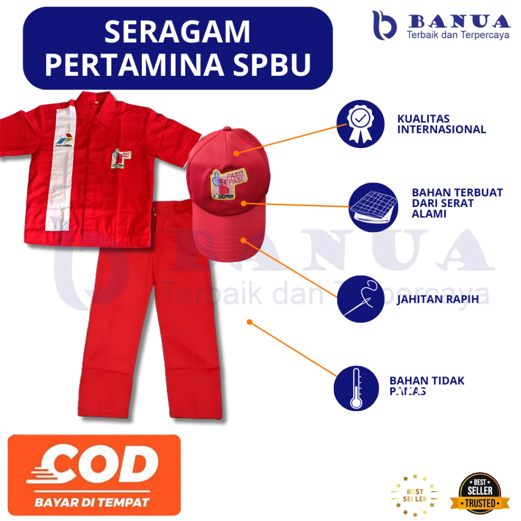 Seragam Spbu Operator | Baju Celana topi Spbu | Seragam Spbu Merah | Seragam Pertamina | Baju Spbu