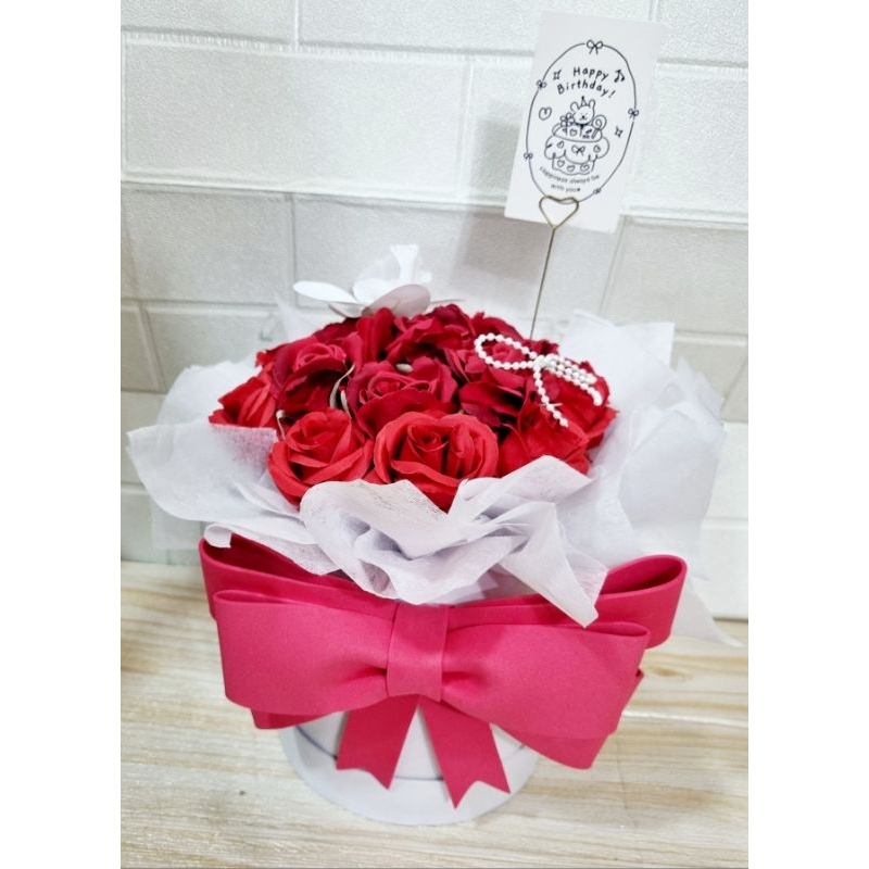 Buket Bunga bloom box + paper bag