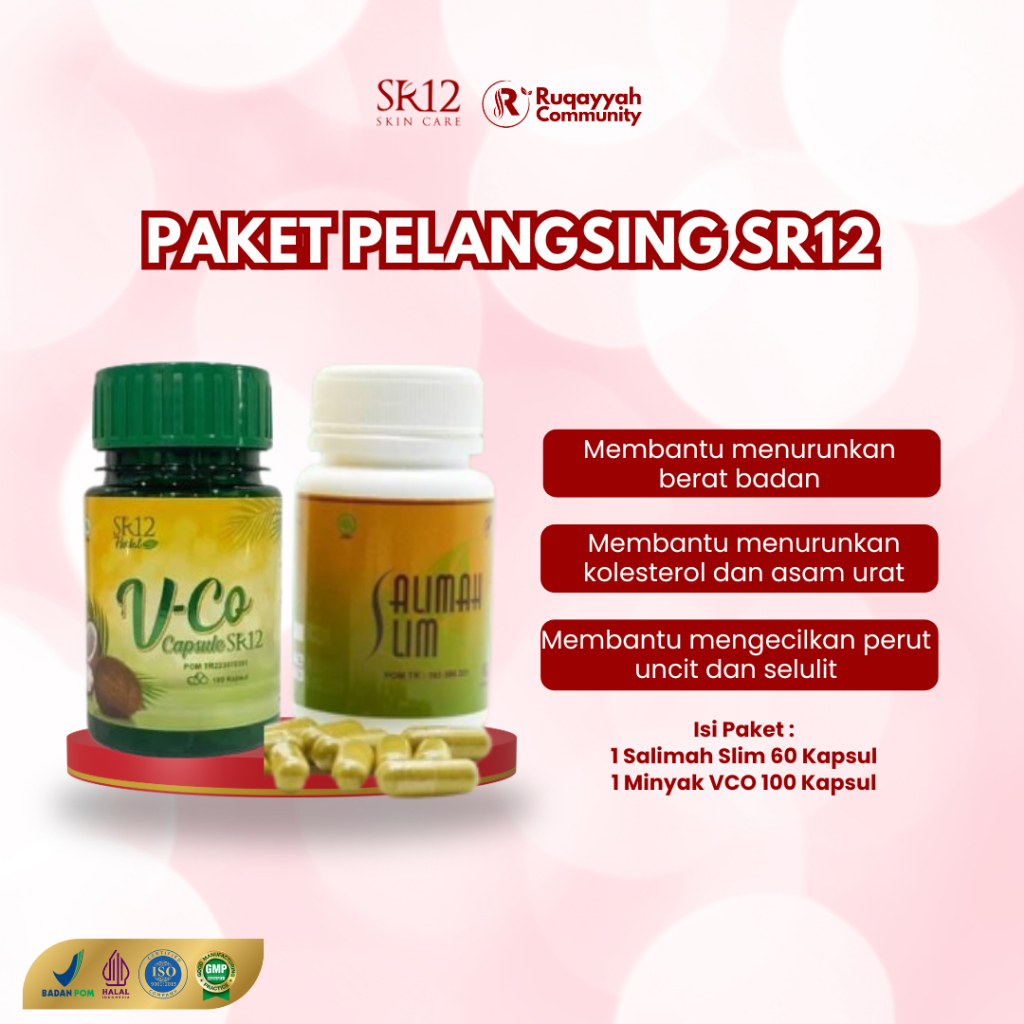 

Paket Pelangsing SR12 Herbal - Salimah Slim Suplemen Pelangsing Herbal Alami - Slimming Diet & Detox