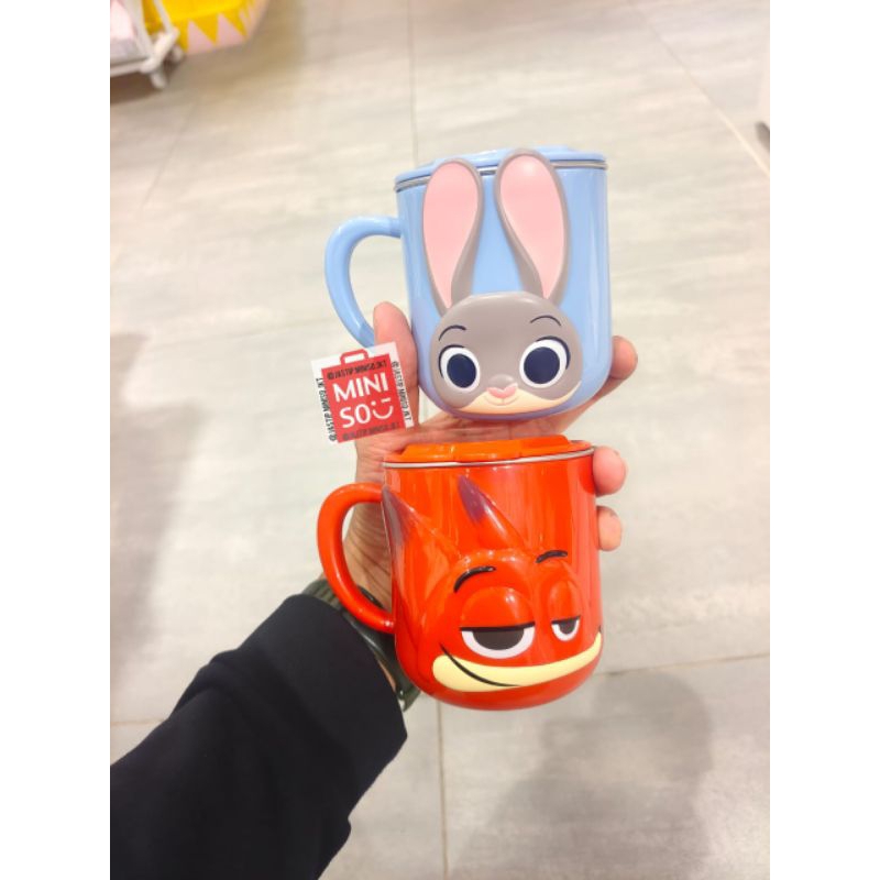 Gelas Stainless Tahan Panas / Dingin SUS304 DISNEY ZOOTOPIA Collection (320ml) JUDY HOPPS / NICK WIL