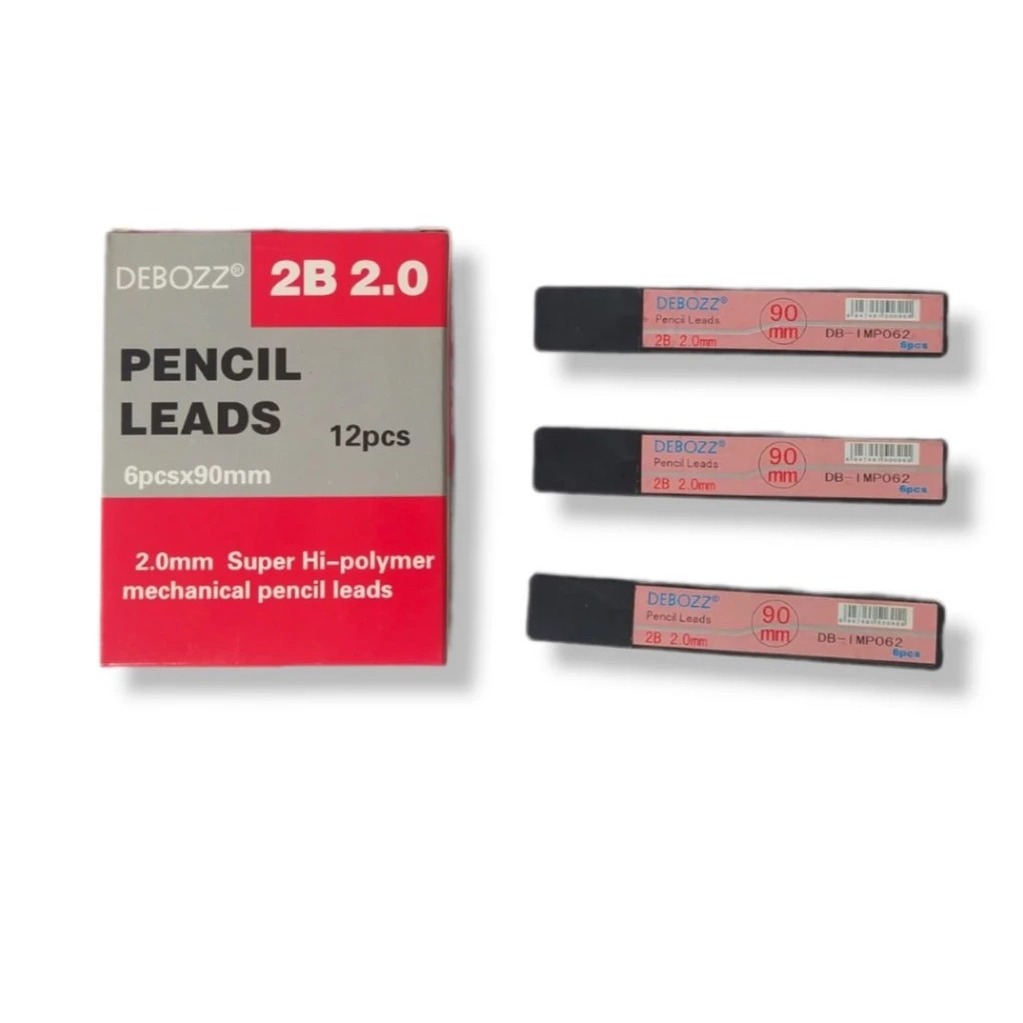 

DEBOZZ - REFIL PENSIL / ANAK PENSIL MEKANIK / ISI PENSIL MEKANIK BD-IMP062 2B 2.0MM