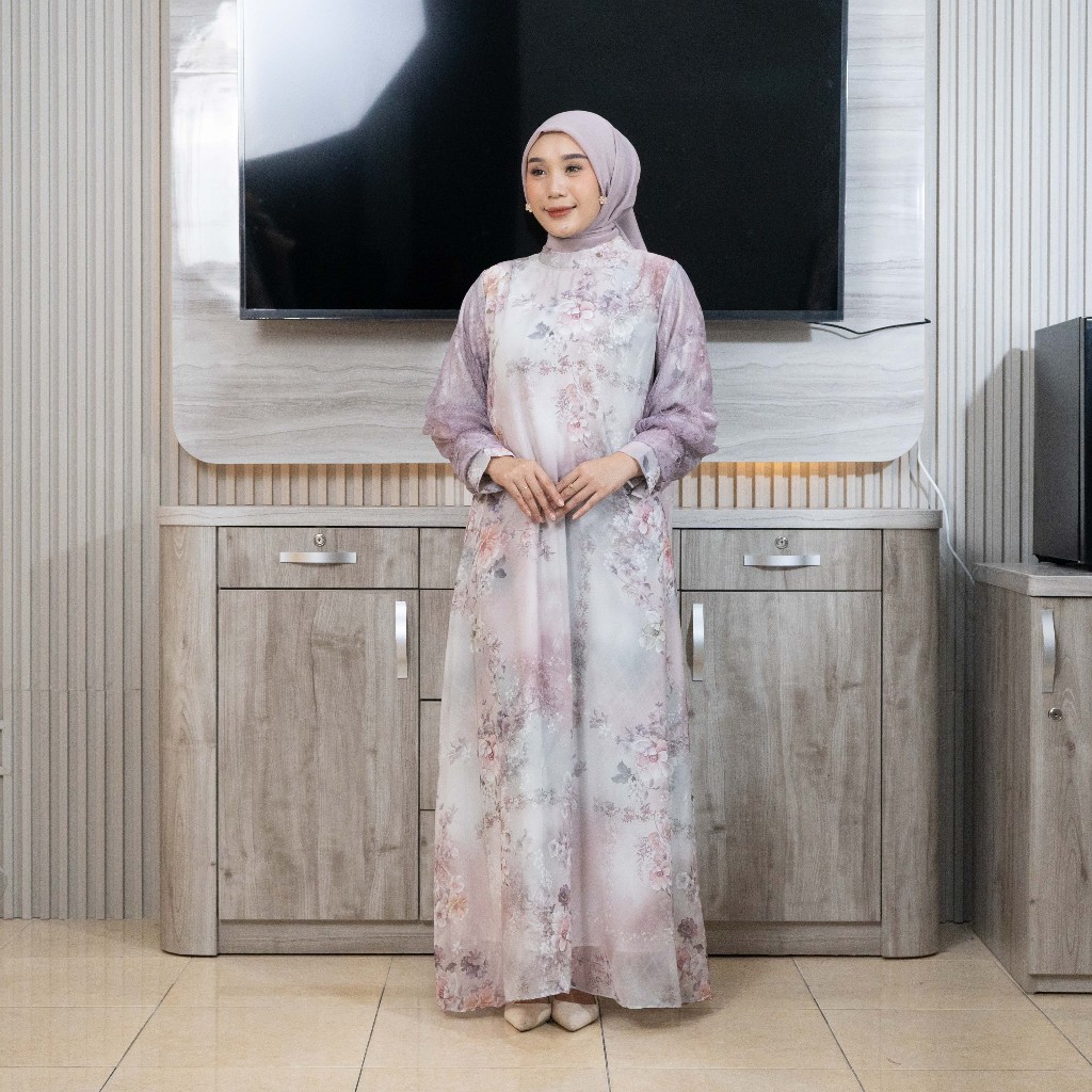 MAYANG COLLECTION - DRESS G02864 | GAMIS ATASAN WANITA BROKAT SARIMBIT LEBARAN