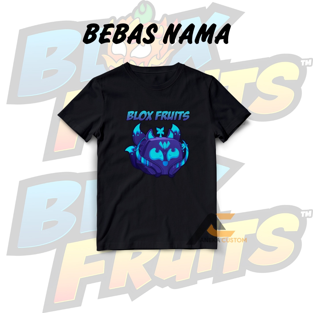 KAOS ANAK BLOX FRUITS KITSUNE FREE NAMA / BAJU ANAK BLOX FRUIT KITSUNE ROBLOX BISA TAMBAH NAMA