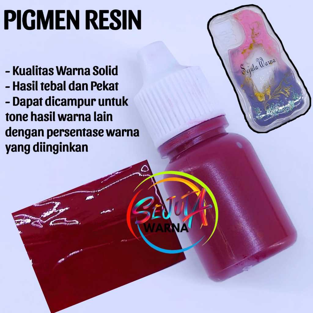 BIANG WARNA PIGMEN RESIN MERAH MAROON 10GR
