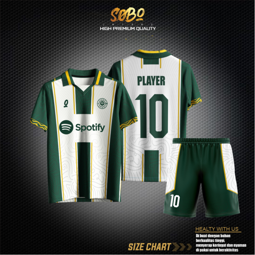 Jersey Sepak Bola | Jersey Futsal | Jersey Voli Custom Free Nama Set
