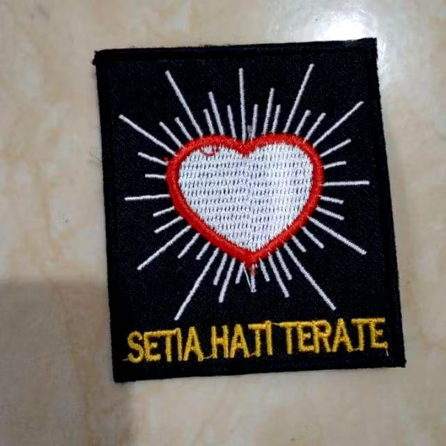 Bet PSHT Siswa psht pencak silat Sh terate Bordir komputer badge komputer bet dada siswa psht