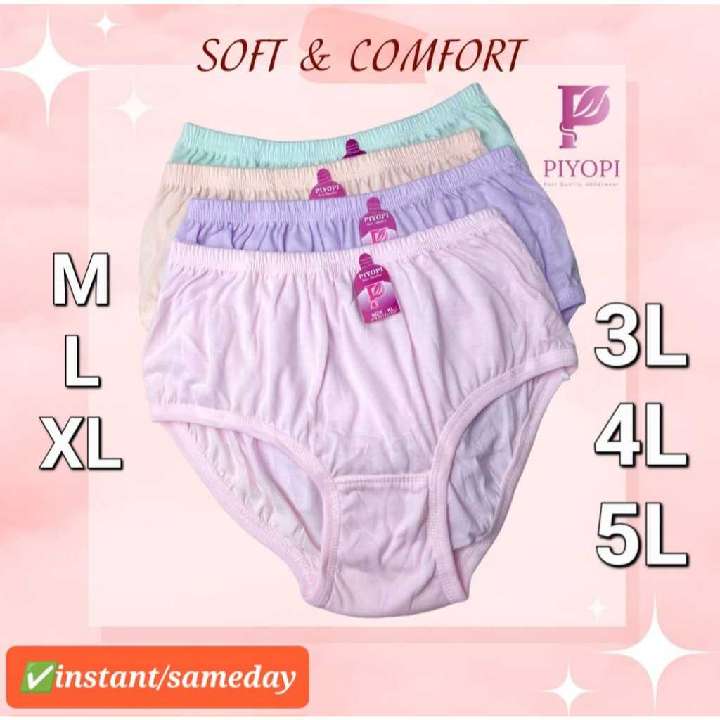 6 Pcs 12 Pcs Celana Dalam Wanita Jumbo Polos BB 40-120 Kg CD Ibu Hamil Big Size Elastis CD Lusinan