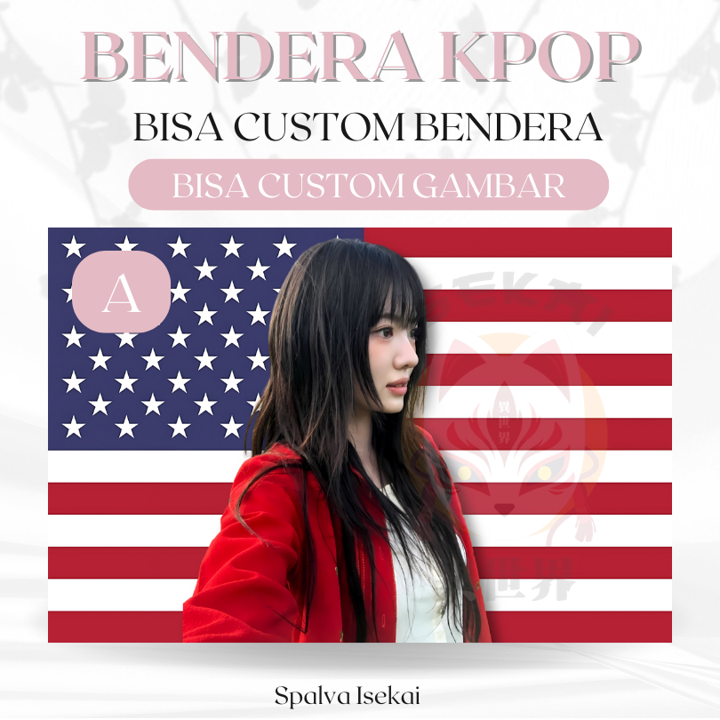 Bendera KPOP SUI KIIIKIII / KPOP Flag / BENDERA AMERIKA KPOP / KPOP Tapestry / Tapestri Kpop