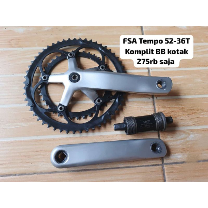FSA Tempo 52-36T komplit BB kotak