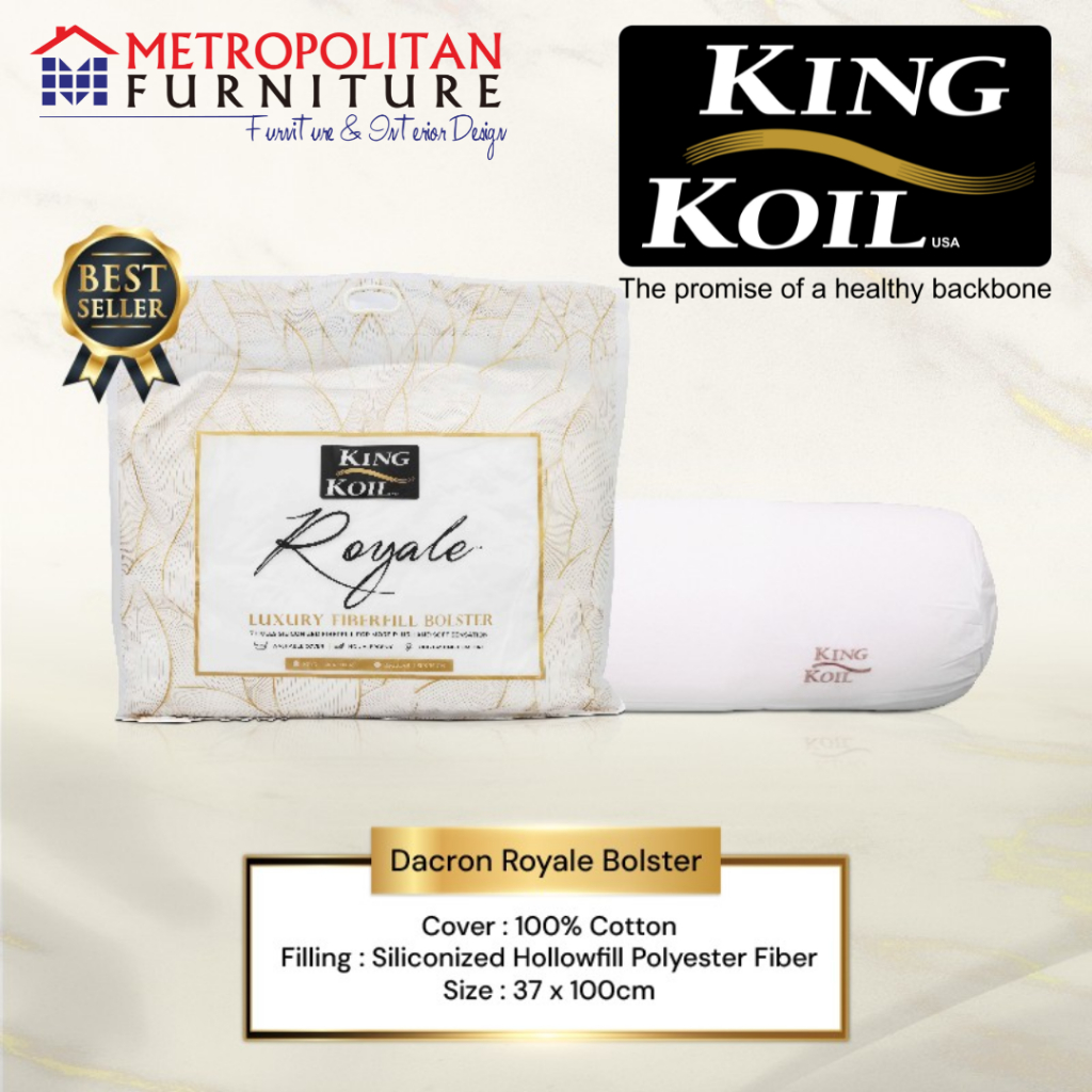 Guling KING KOIL Royale Bolster Polyester Fiberfill KingKoil Ori
