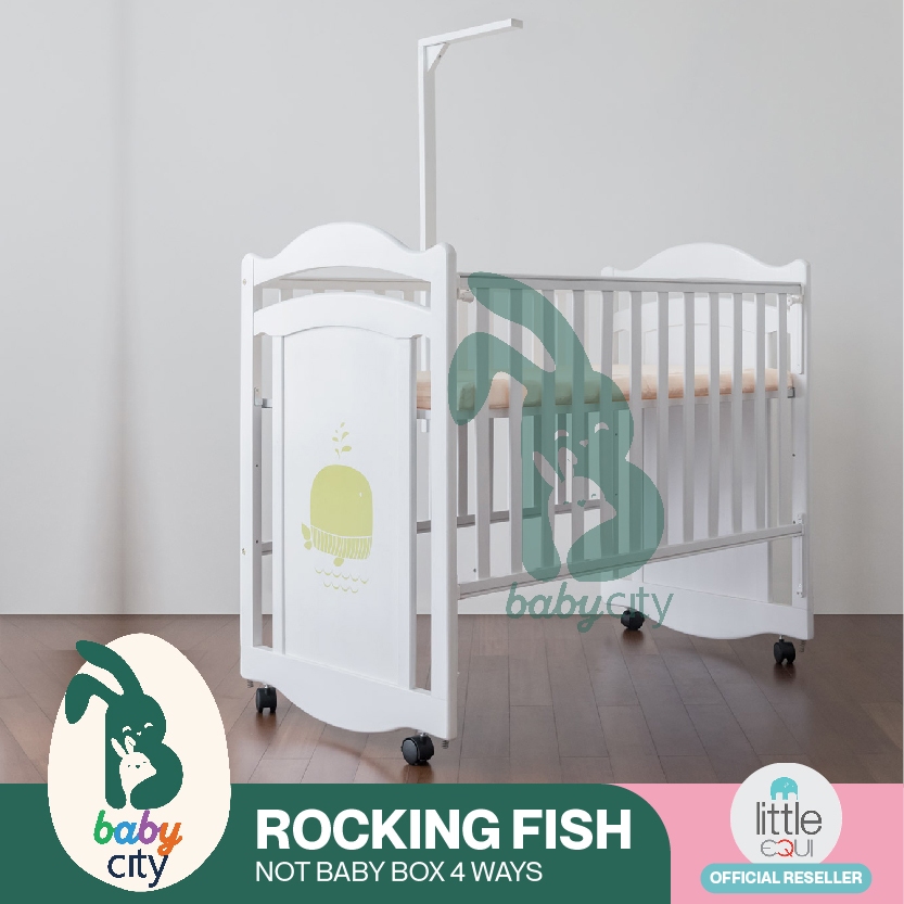 BABY BOX LITTLE EQUI Rocking Fish Ayun (FREE Matras Bayi + Tiang Kelambu)
