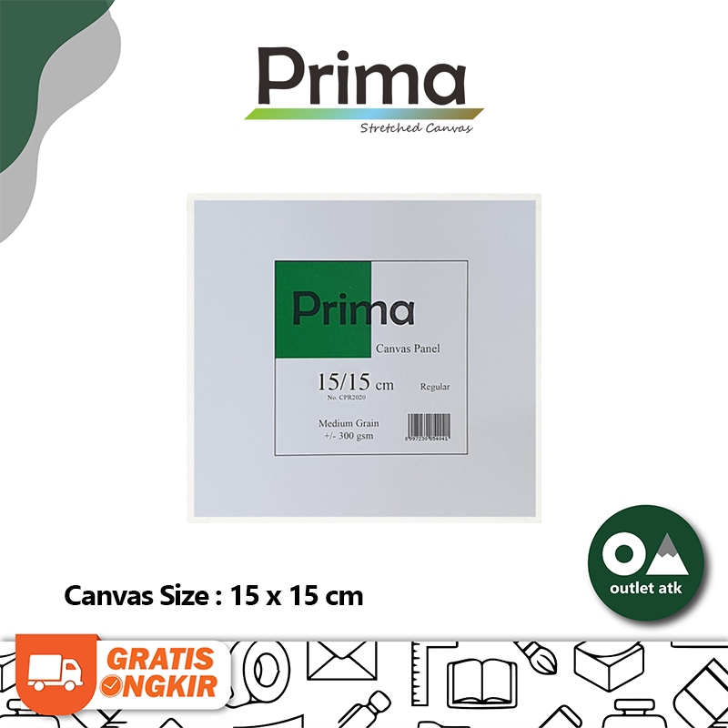 

Kanvas Lukis Board Painting Prima Canvas Panel 15cm x 15cm