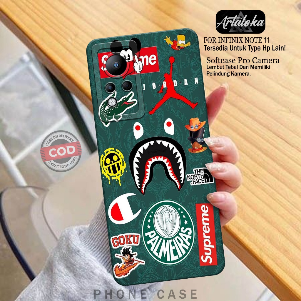 Case Hp Infinix Note 11 Fashion Case Branded Keren Softcase Infinix Note 11 Silikon TPU Pro Camera C