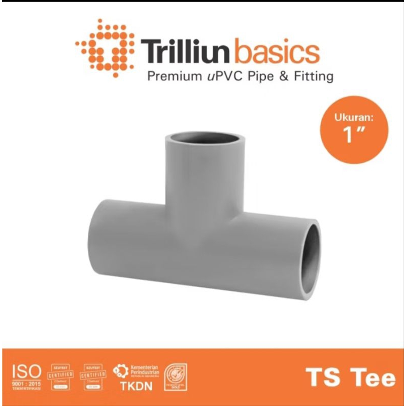 Tee -T  AW 1" inch Trilliun Pureflo tebal
