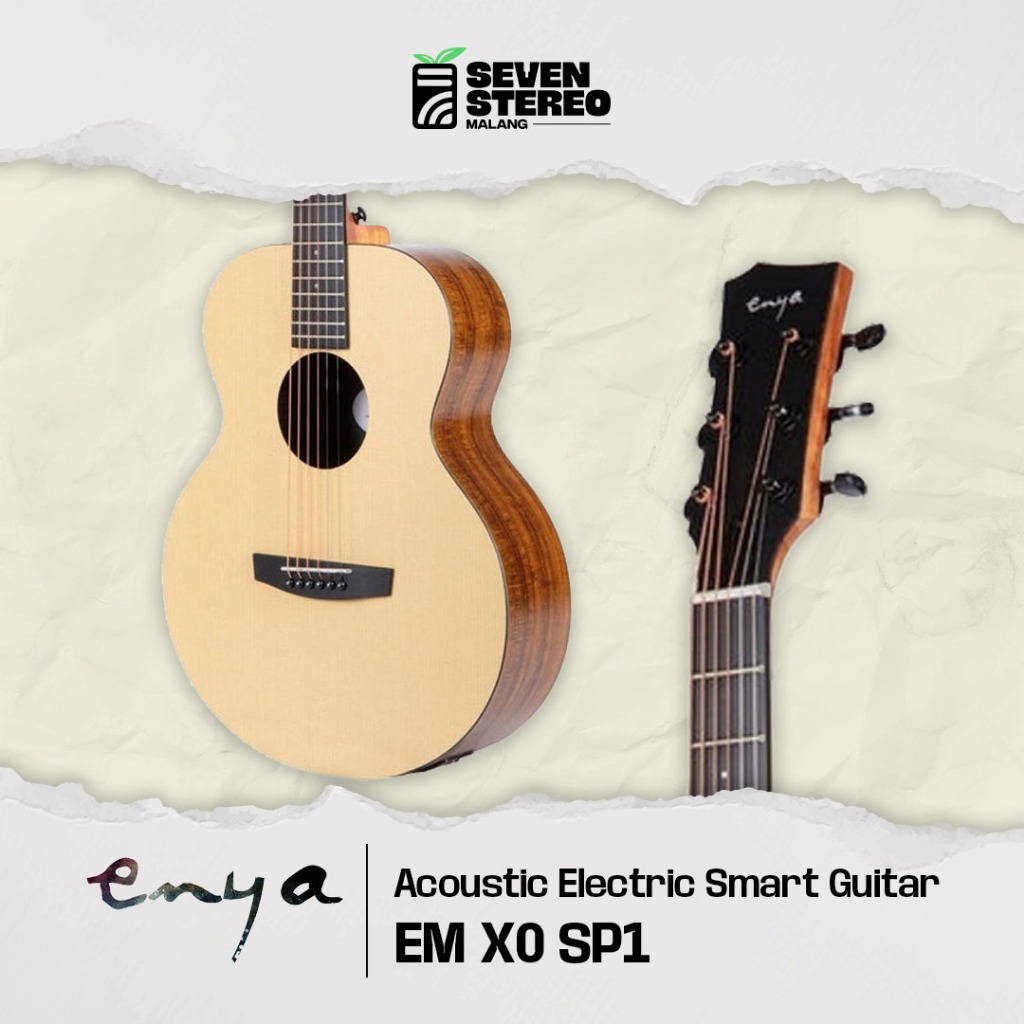 Gitar Akustik Elektrik Enya X0 EM SP1 EQ W/ Bag + Effect Original