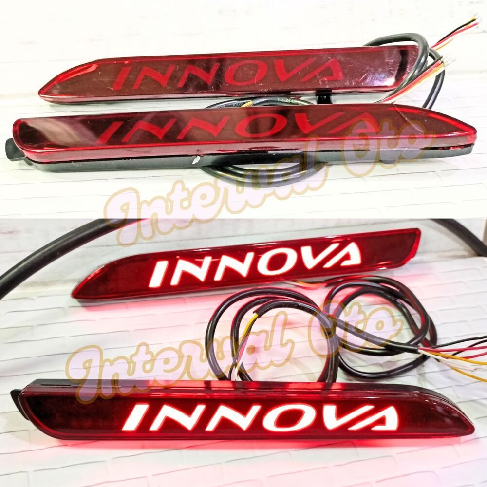Lampu Reflektor Bumper Belakang Mobil Innova Lama 2005-2015 Tulisan Innova