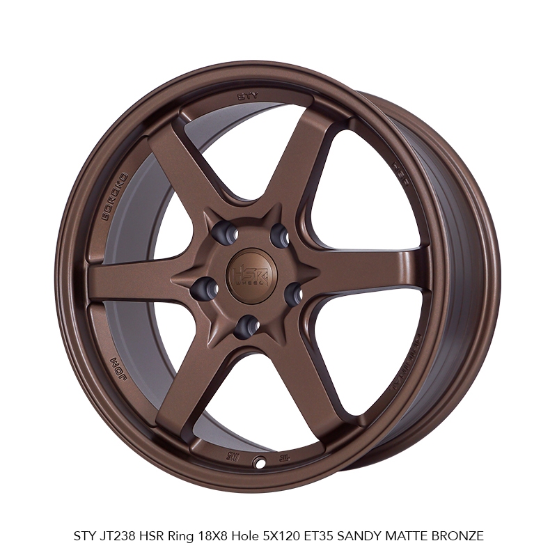 VELG MOBIL BMW E46 E36 F30 RING 18 HSR STY WARNA BRONZE LEBAR 8