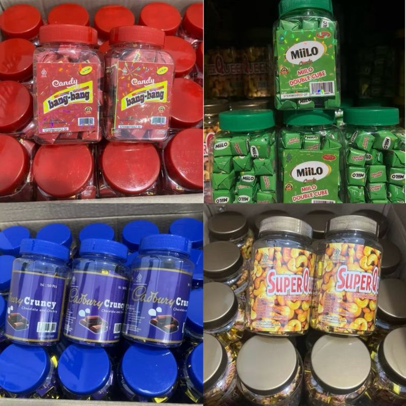 

coklat lebaran miilo , superqueen , bang bang, cadberry