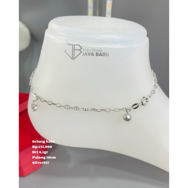 gelang kaki,rantai hermes silver925