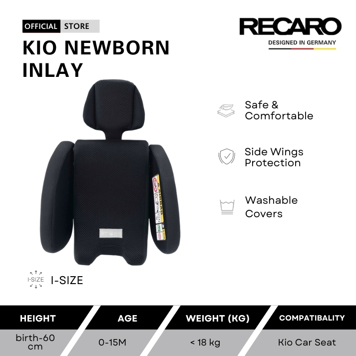 Recaro Newborn Inlay for KIO Car Seat / aksesoris car seat / perlengkapan car seat bayi / aksesoris 