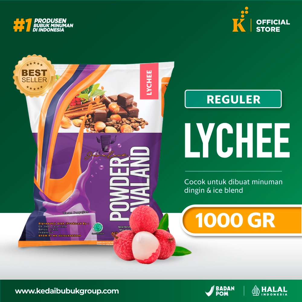 

Bubuk Minuman rasa Leci 1 kg - Javaland