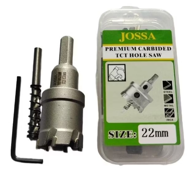JOSSA HOLE SAW TCT 22MM PREMIUM / JOSSA HOLE SAW STAINLESS 22MM PREMIUM