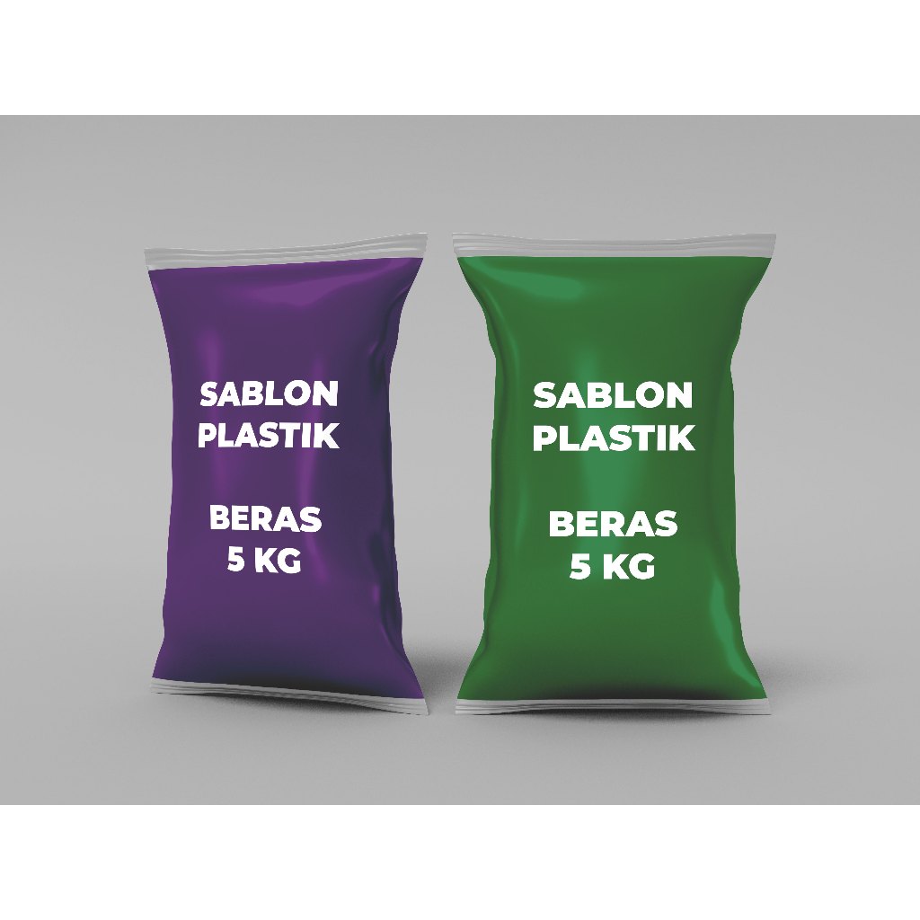SABLON PLASTIK BERAS 5 KG (PLASTIK TEBAL BERKUALITAS)