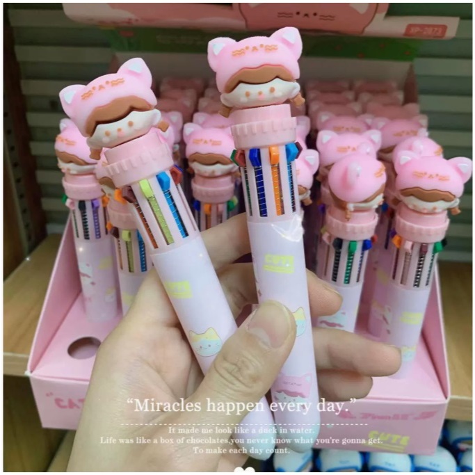 

PULPEN 10 WARNA ANIMAL ASTRONOT LUCU | PEN 10 WARNA | PULPEN WARNA WARNI LUCU