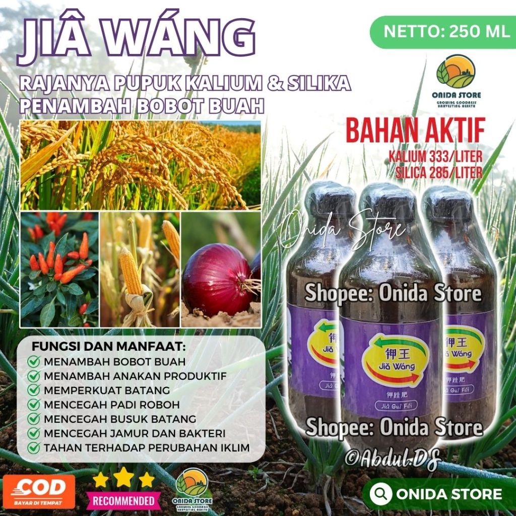 JiaWang - Rajanya Pupuk Kalium dan Silika Murni untuk Menambah Bobot Buah dan Anakan Produktif
