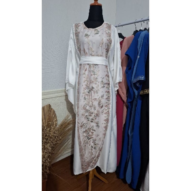 kaftan brokat kaftan lebaran kaftan satin brokat