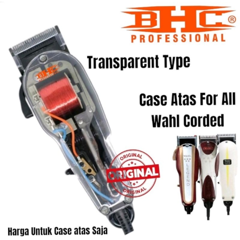 Case Cover Wahl Super Taper Magic Clip Legend Transparent Chasing Atas Mesin Cukur Rambut
