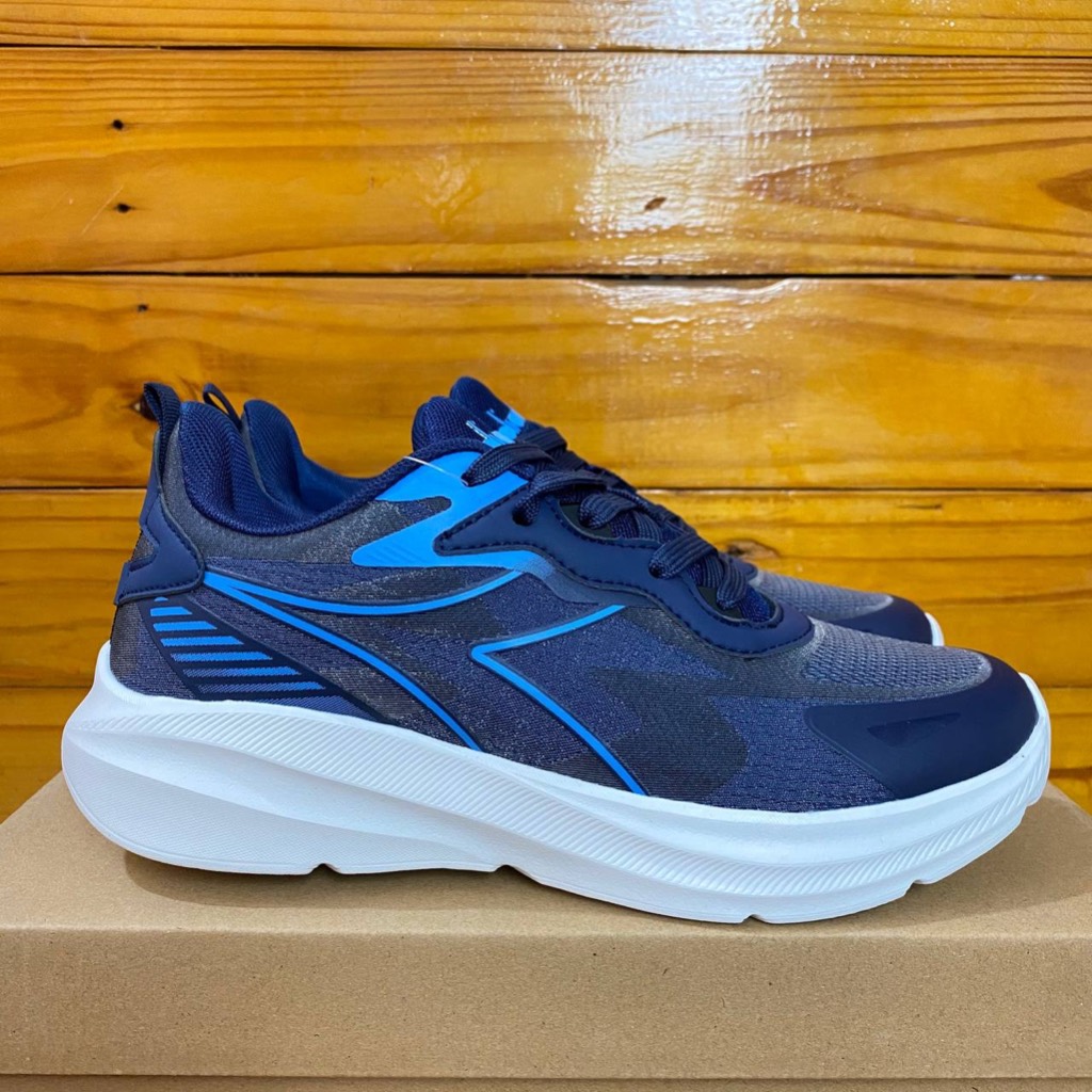 2 VARIASI WARNA SEPATU DIADORA WANITA DIADORA KUADRAT LIGHT BLUE & NAVY SNEAKER SPORTY RUNNING COD O