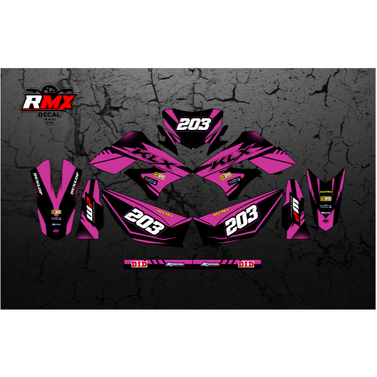 DECAL KLX 150 S/L FULLBODY (041) DEKAL STIKER DTRACKER DTX D-TRACKER LAMA OLD 2009 2010 2011 2012 20