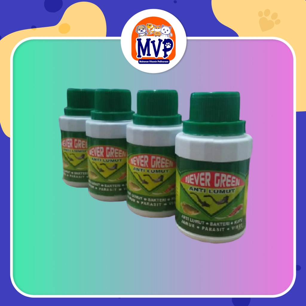 Never Green Ikan 125Ml - Menghambat Pertumbuhan Lumut- Membunuh Bakteri Virus Jamur Parasit Di Kolam