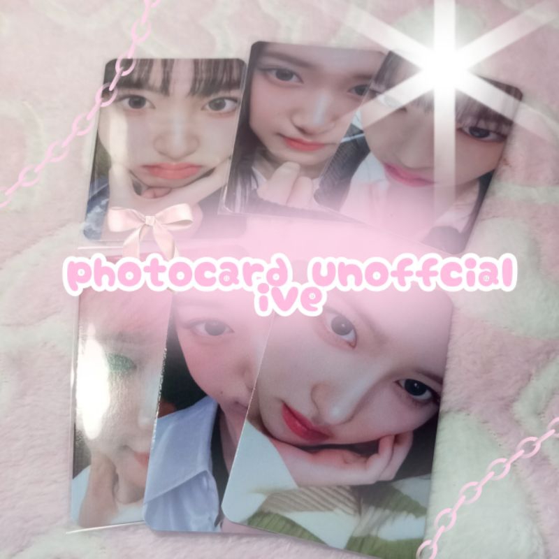 photocard unofficial premium ive zoom