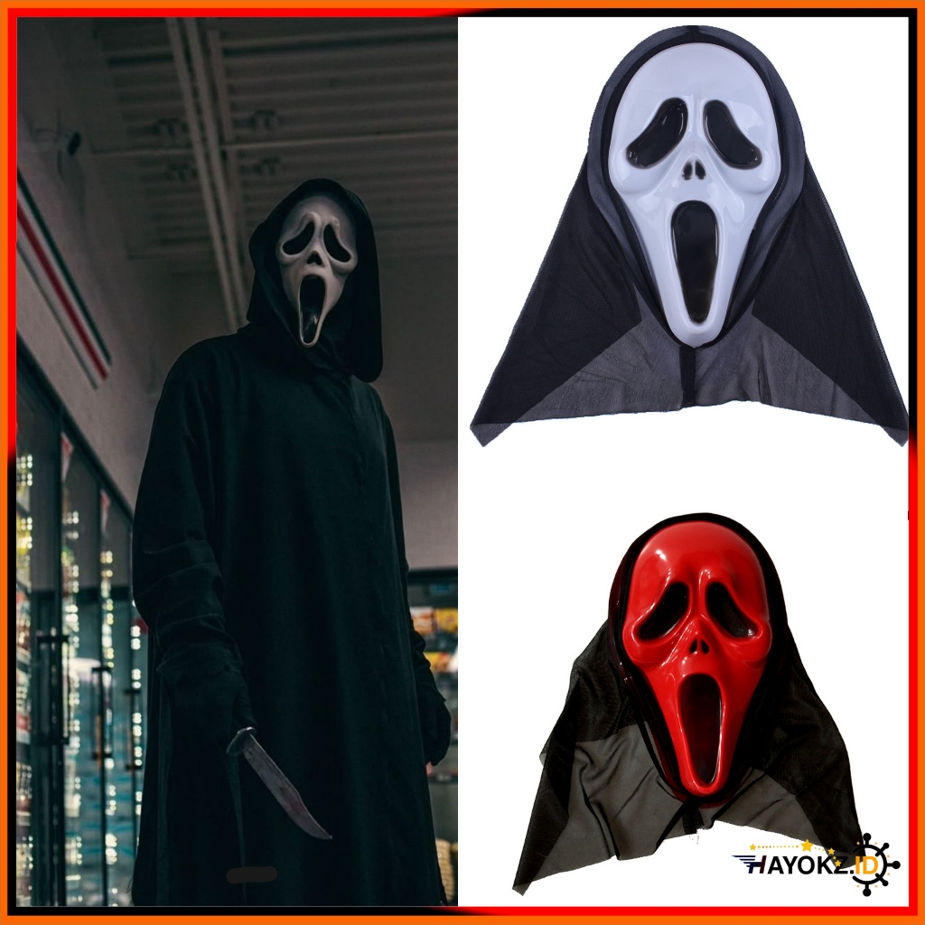 Topeng scream ghost halloween