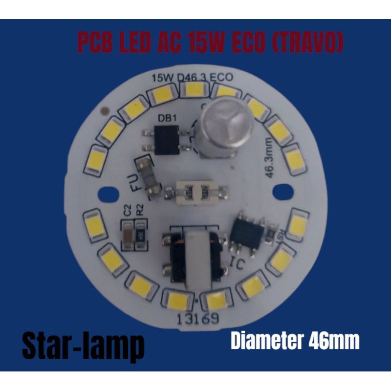 PCB LED AC 15W ECO INDUKTOR KOTAK