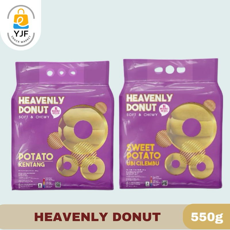 

Heavenly Donut Sweet Potato / Potato Donut / Donat Kentang / Donat Ubi Frozen isi 550g 10 PCS