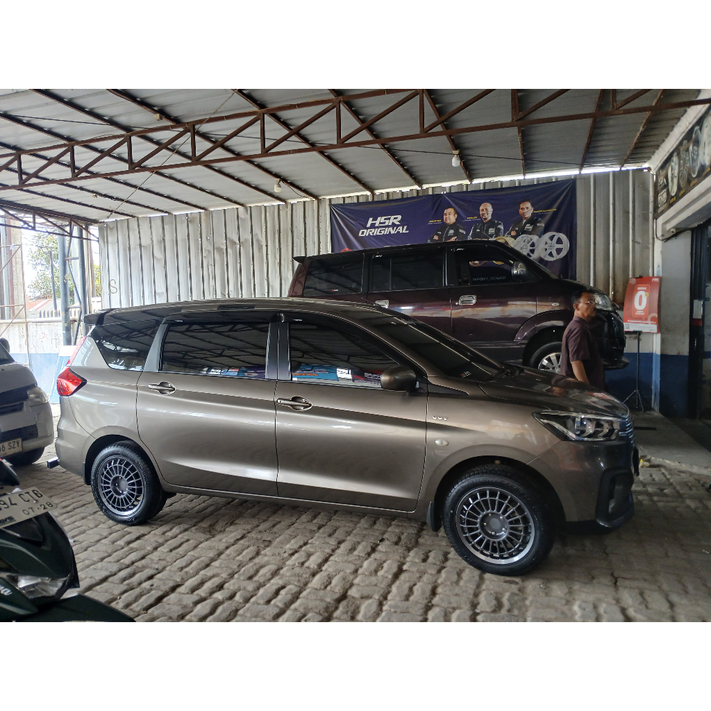 PAKET VELG PLUS BAN ACCELERA 195 50 R16 UNTUK MOBIL ERTIGA USE VELG HSR FUTBULS RING 16