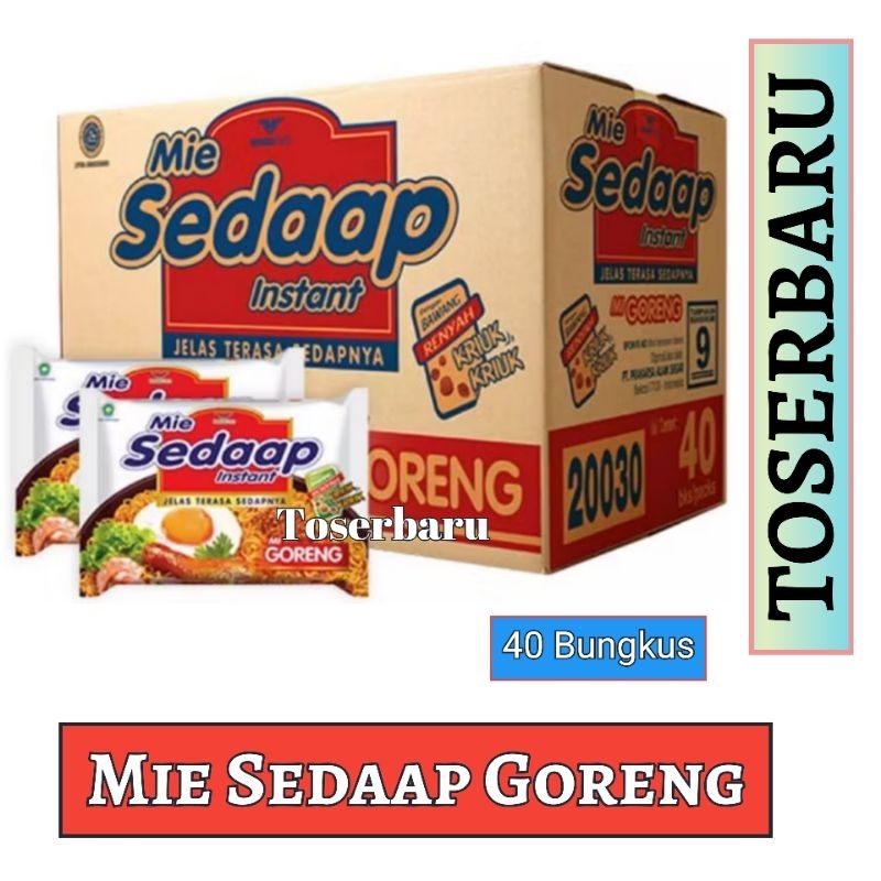 

Mie Sedaap Goreng | Mi Instant Sedap Goreng per karton ( 40 Bungkus )