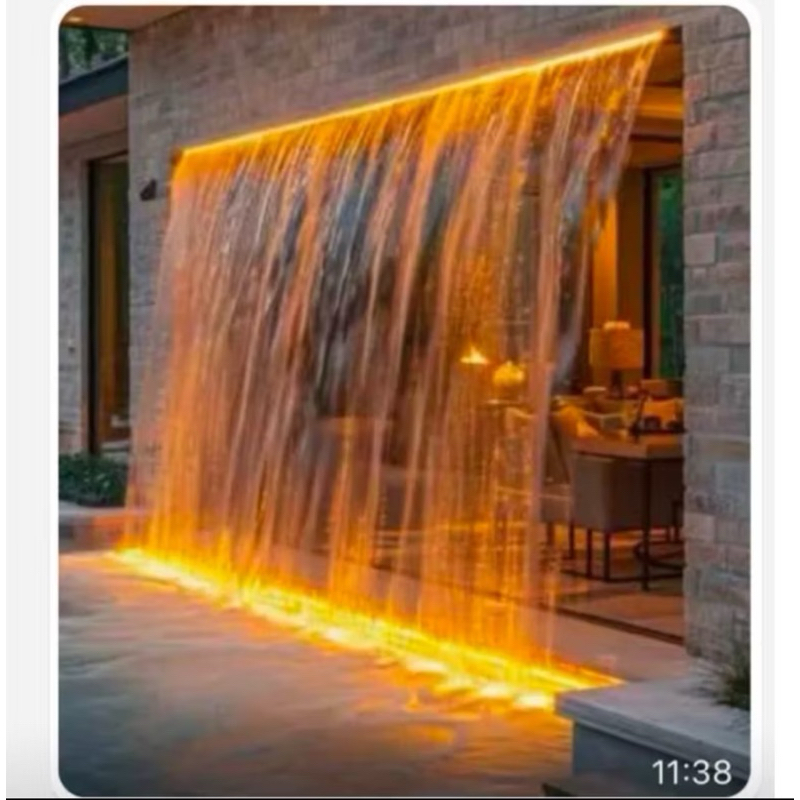 waterfall kolam ikan koi model slim kolam renang dan kolam ikan koi