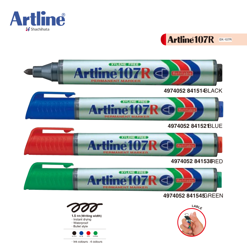 

Spidol Permanent Marker 107R Artline EK-107R / Spidol Permanen Artline EK-107R