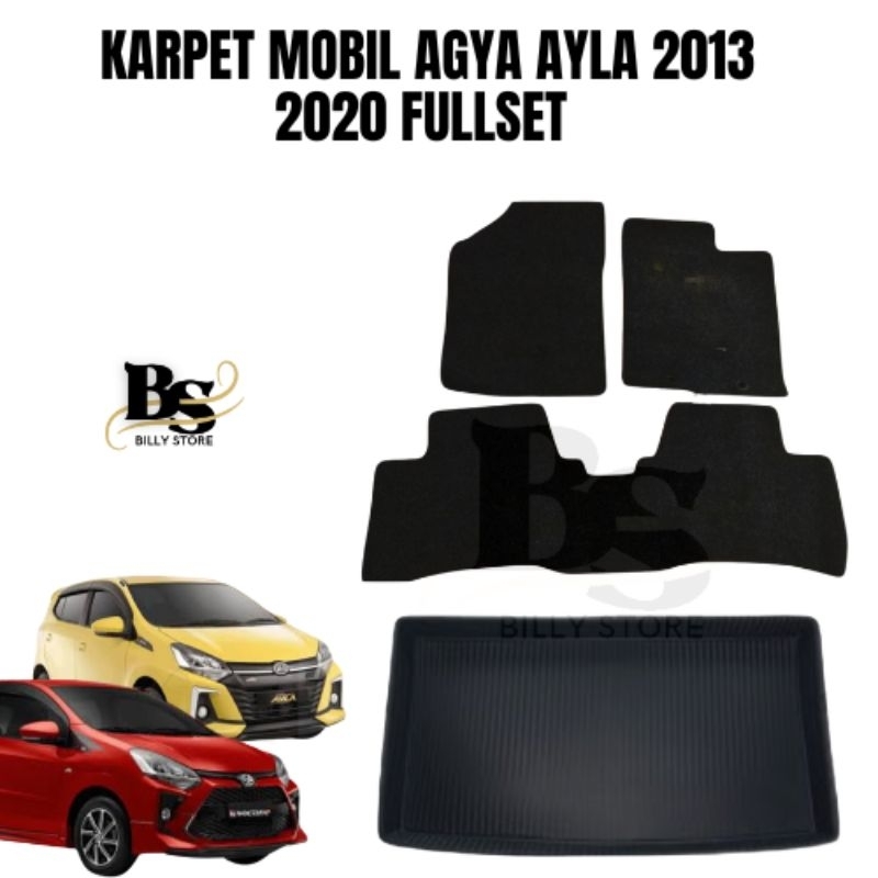 Karpet Lantai Mobil Agya Ayla 2013-2020 Fullset