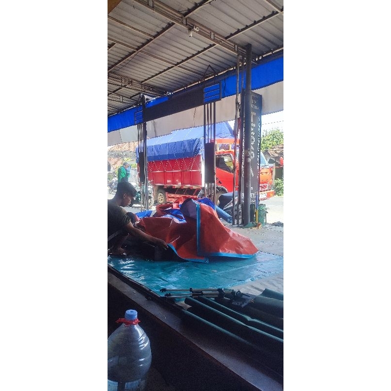 TERPAL TRUK BAHAN ORCID PVC semi karet UK.4x5