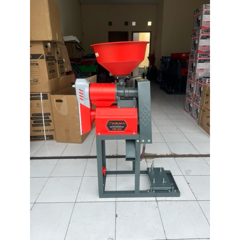 Rice Polisher Mesin Giling Padi Yasuka YRP 500 Plus Engine 6.5 HP
